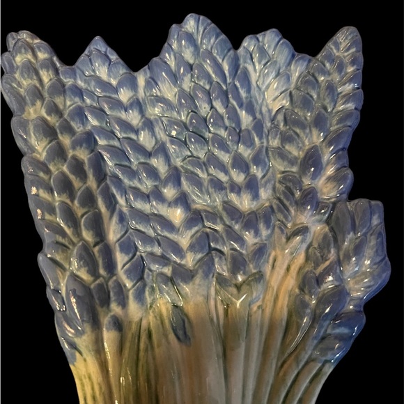 Marjolein Bastin Lavender Flower Bunch 10 1/4" Ceramic Spoon Rest - Picture 2 of 4